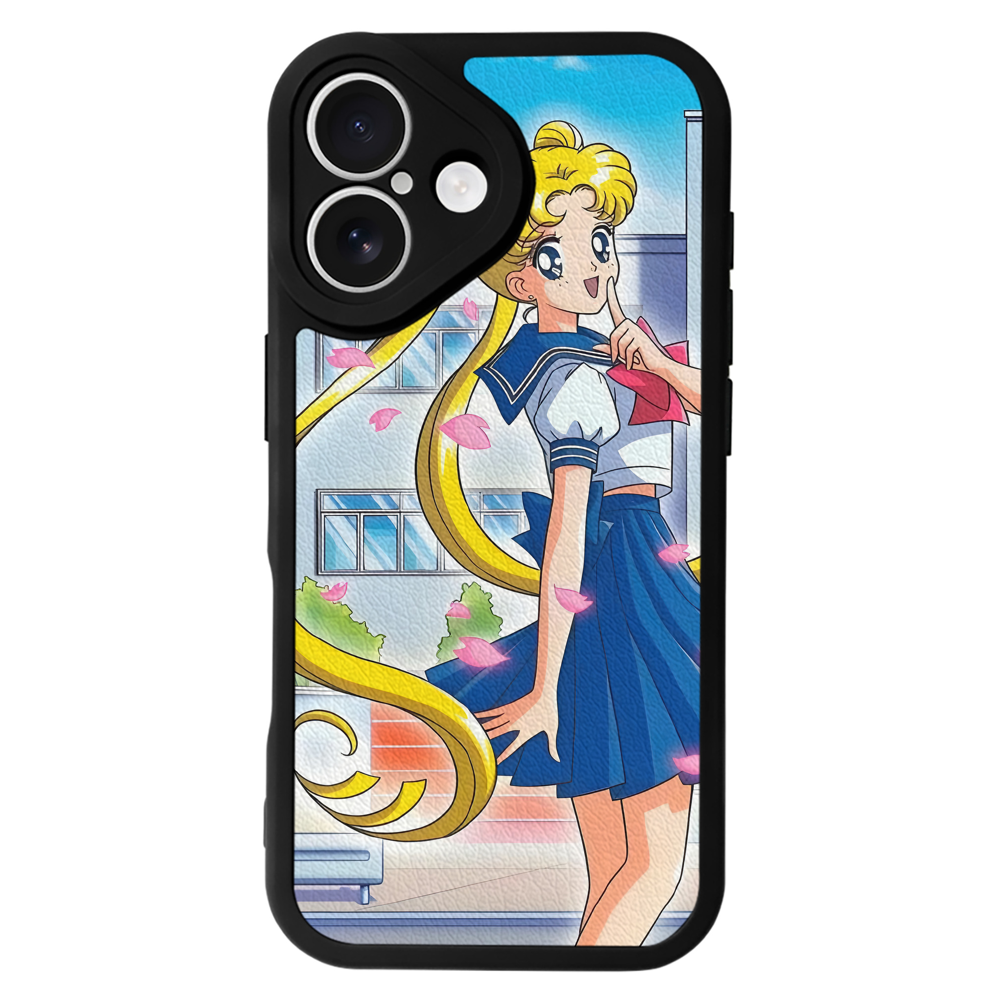 （画像用） 美少女戦士セーラームーン Sailor Moon 【iPhone 16シリーズ対応】シリコンスマホケース（レザー調） 材質：シリコン